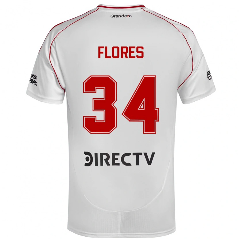 Danxen Herren Brenda Flores #34 Weiß Rot Heimtrikot Trikot 2025/26 T-Shirt Österreich