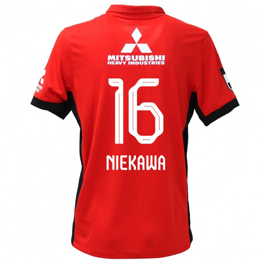 Danxen Herren Ayumi Niekawa #16 Rot Weiß Heimtrikot Trikot 2025/26 T-Shirt Österreich