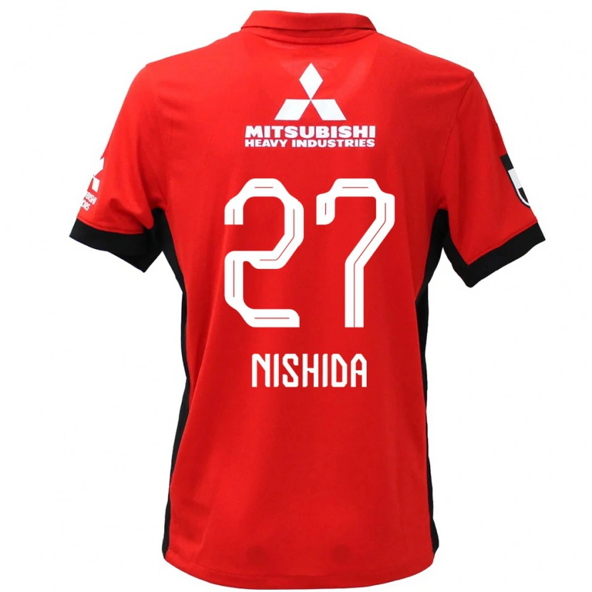 Danxen Herren Haruto Nishida #27 Rot Weiß Heimtrikot Trikot 2025/26 T-Shirt Österreich