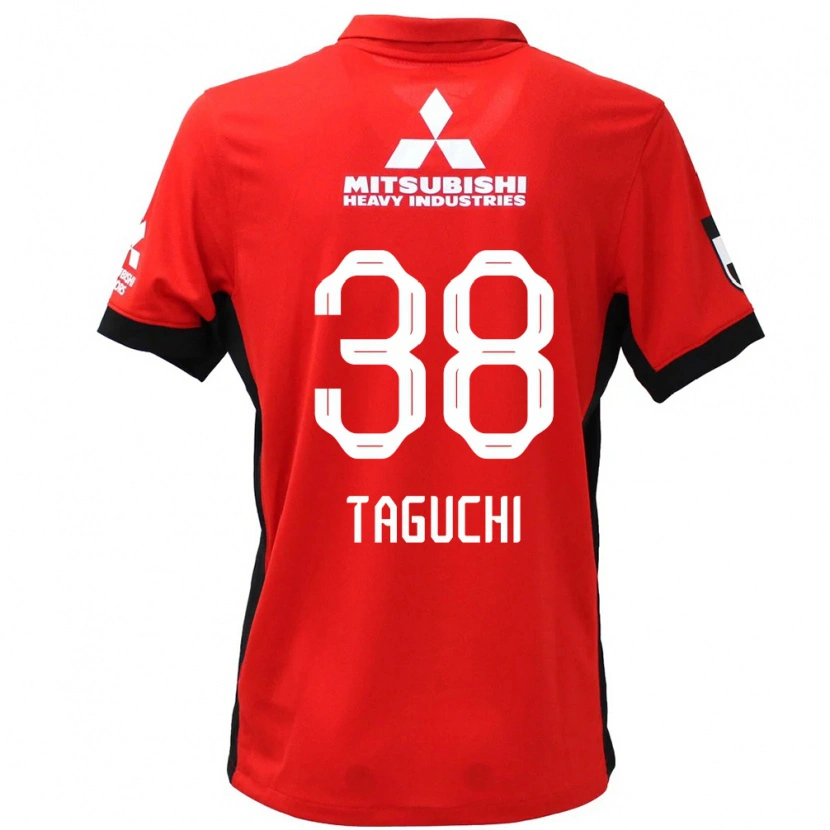 Danxen Herren Keita Taguchi #38 Rot Weiß Heimtrikot Trikot 2025/26 T-Shirt Österreich