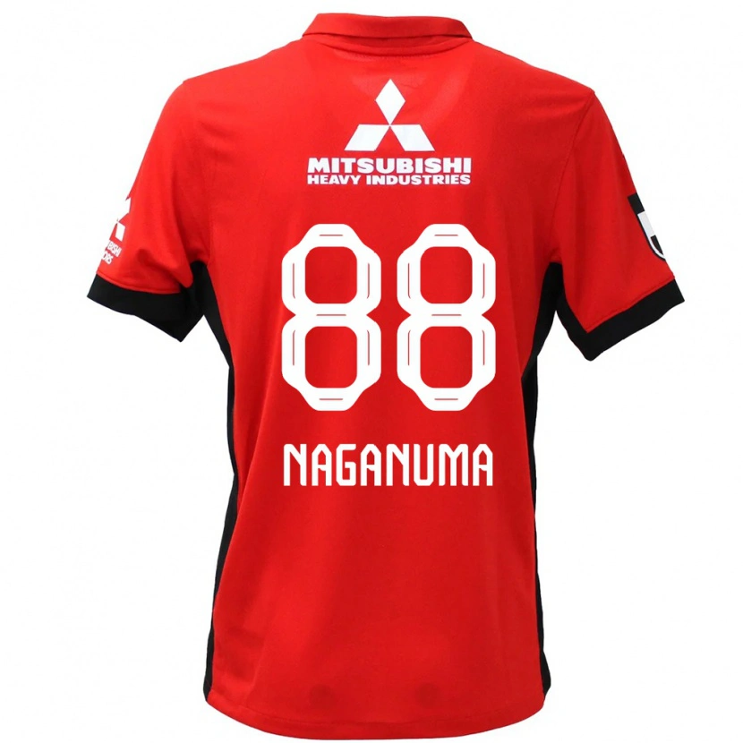 Danxen Herren Yoichi Naganuma #88 Rot Weiß Heimtrikot Trikot 2025/26 T-Shirt Österreich