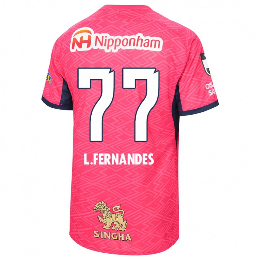 Danxen Herren Lucas Fernandes #77 Sakura Rosa Weiß Heimtrikot Trikot 2025/26 T-Shirt Österreich