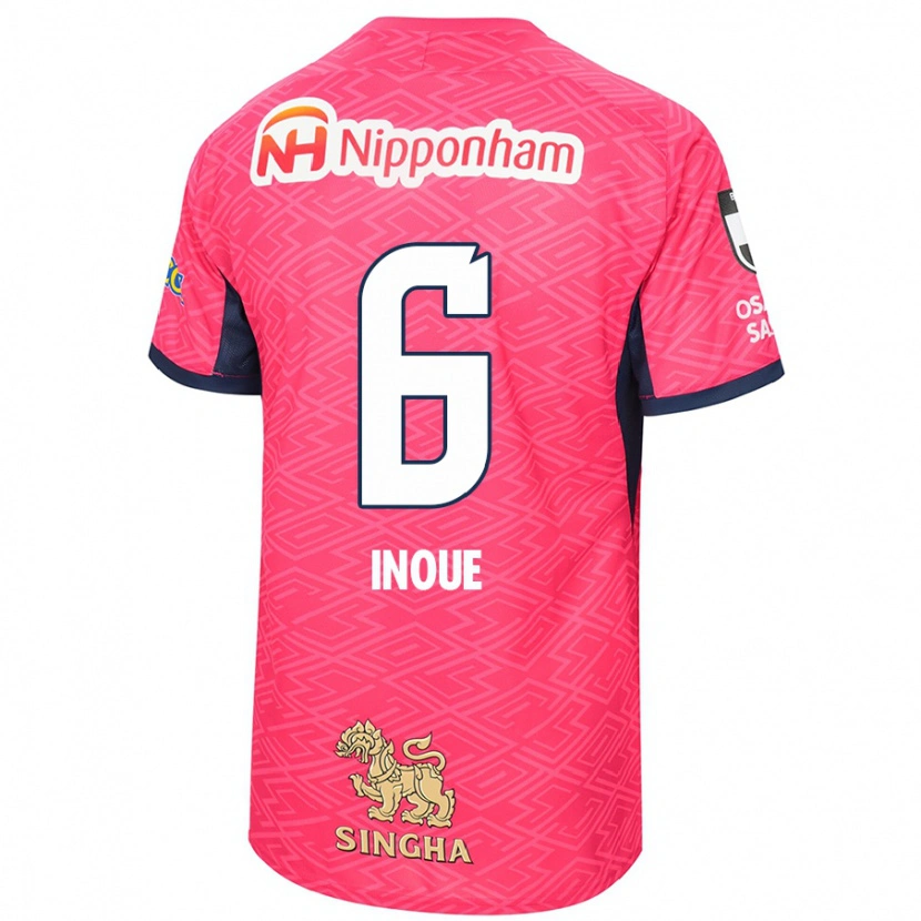 Danxen Herren Hina Inoue #6 Sakura Rosa Weiß Heimtrikot Trikot 2025/26 T-Shirt Österreich