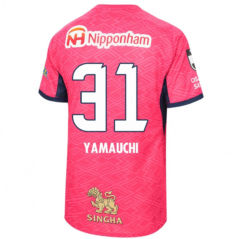 Danxen Herren Hirofumi Yamauchi #31 Sakura Rosa Weiß Heimtrikot Trikot 2025/26 T-Shirt Österreich