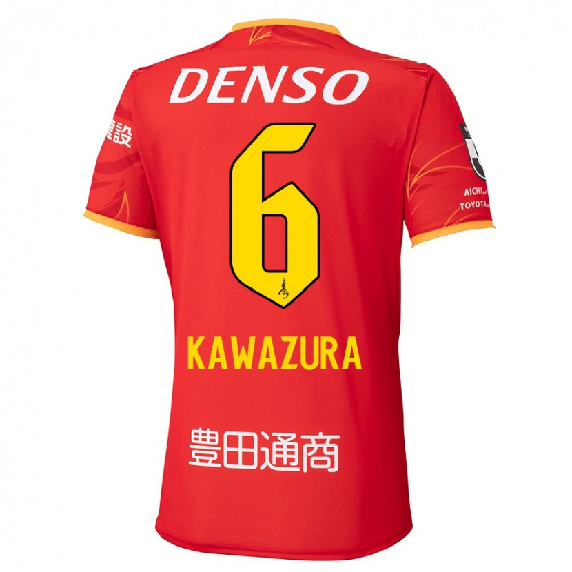 Danxen Herren Akinari Kawazura #6 Rot Gelb Heimtrikot Trikot 2025/26 T-Shirt Österreich