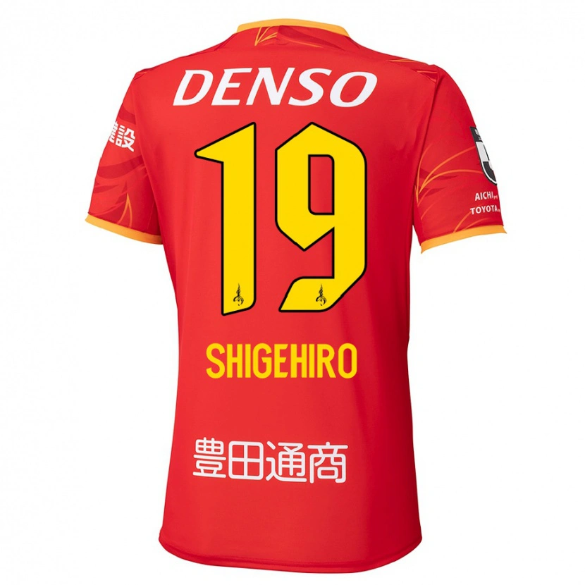 Danxen Herren Takuya Shigehiro #19 Rot Gelb Heimtrikot Trikot 2025/26 T-Shirt Österreich