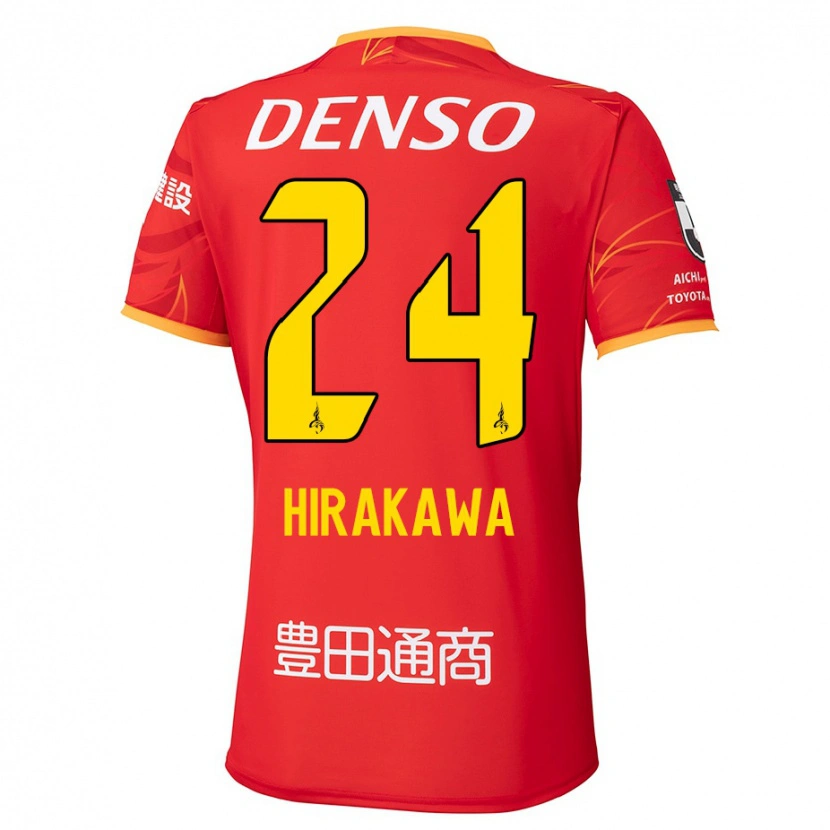 Danxen Herren Haruto Hirakawa #24 Rot Gelb Heimtrikot Trikot 2025/26 T-Shirt Österreich