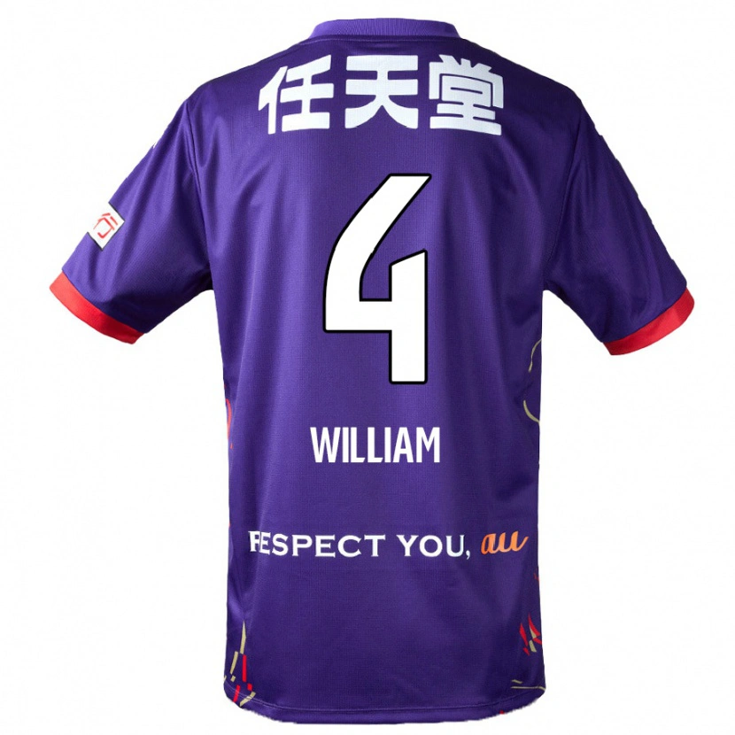 Danxen Herren Patrick William #4 Lila Weiß Schwarz Heimtrikot Trikot 2025/26 T-Shirt Österreich
