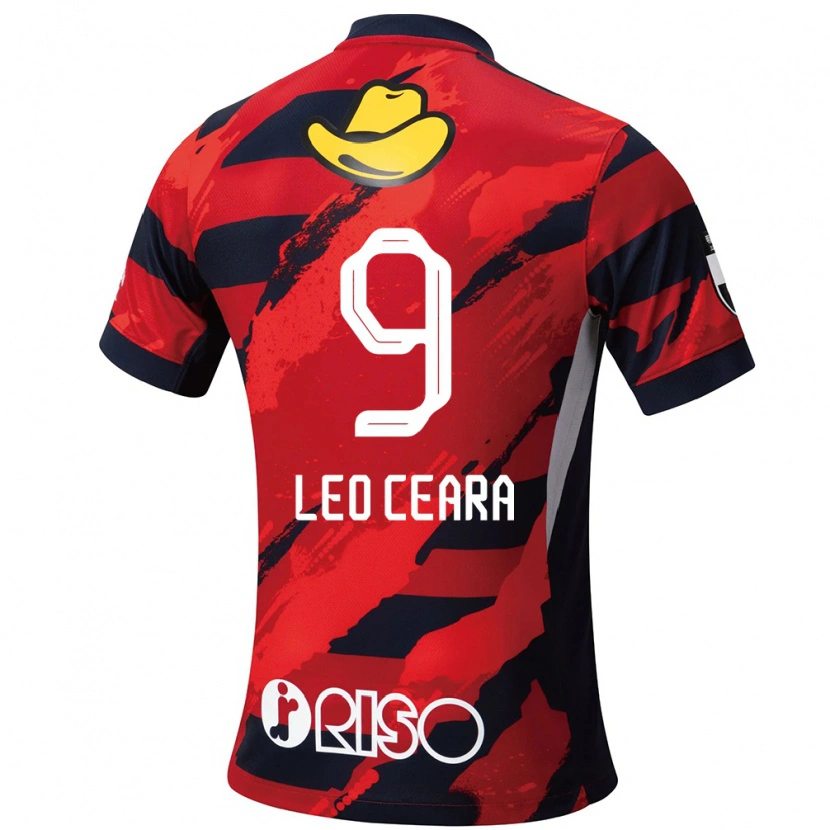 Danxen Herren Léo Ceará #9 Rot Schwarz Heimtrikot Trikot 2025/26 T-Shirt Österreich