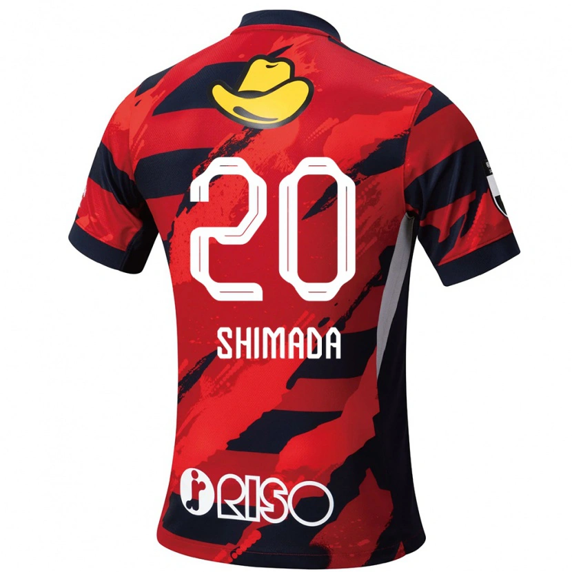 Danxen Herren Victor Shimada #20 Rot Schwarz Heimtrikot Trikot 2025/26 T-Shirt Österreich