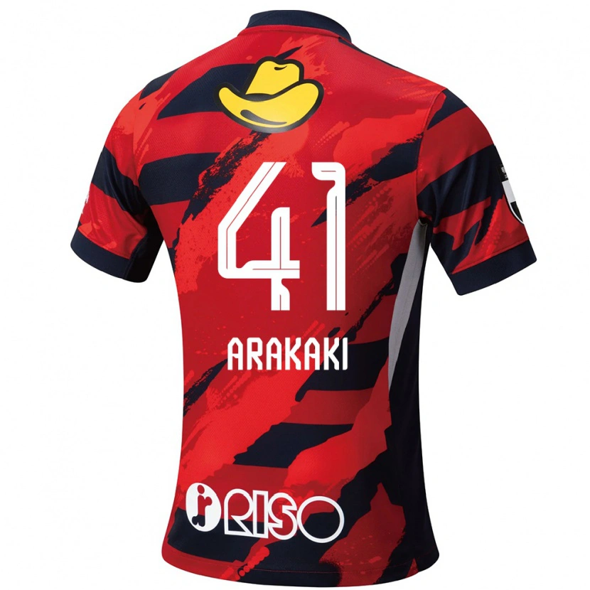 Danxen Herren Yota Arakaki #41 Rot Schwarz Heimtrikot Trikot 2025/26 T-Shirt Österreich