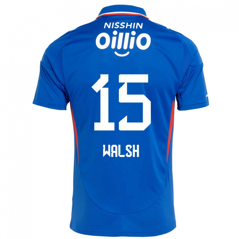 Danxen Herren Sandy Walsh #15 Königsblau Weiß Heimtrikot Trikot 2025/26 T-Shirt Österreich