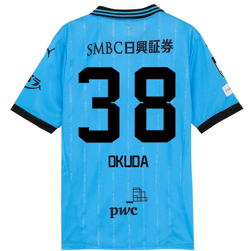 Danxen Herren Yuma Okuda #38 Himmelblau Schwarz Heimtrikot Trikot 2025/26 T-Shirt Österreich