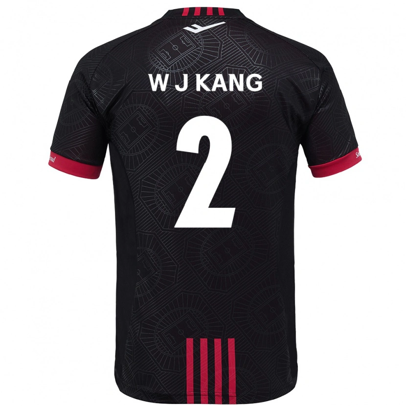 Danxen Herren Jae-Won Kang #2 Schwarz Rot Heimtrikot Trikot 2025/26 T-Shirt Österreich