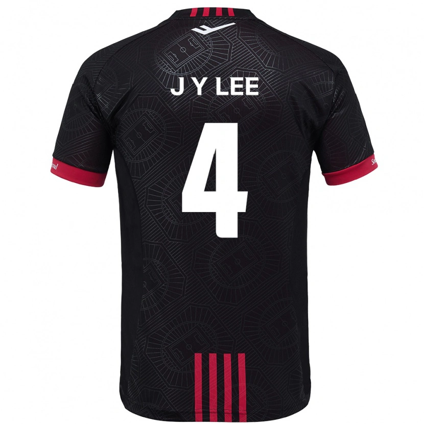 Danxen Herren Young-Jun Lee #4 Schwarz Rot Heimtrikot Trikot 2025/26 T-Shirt Österreich