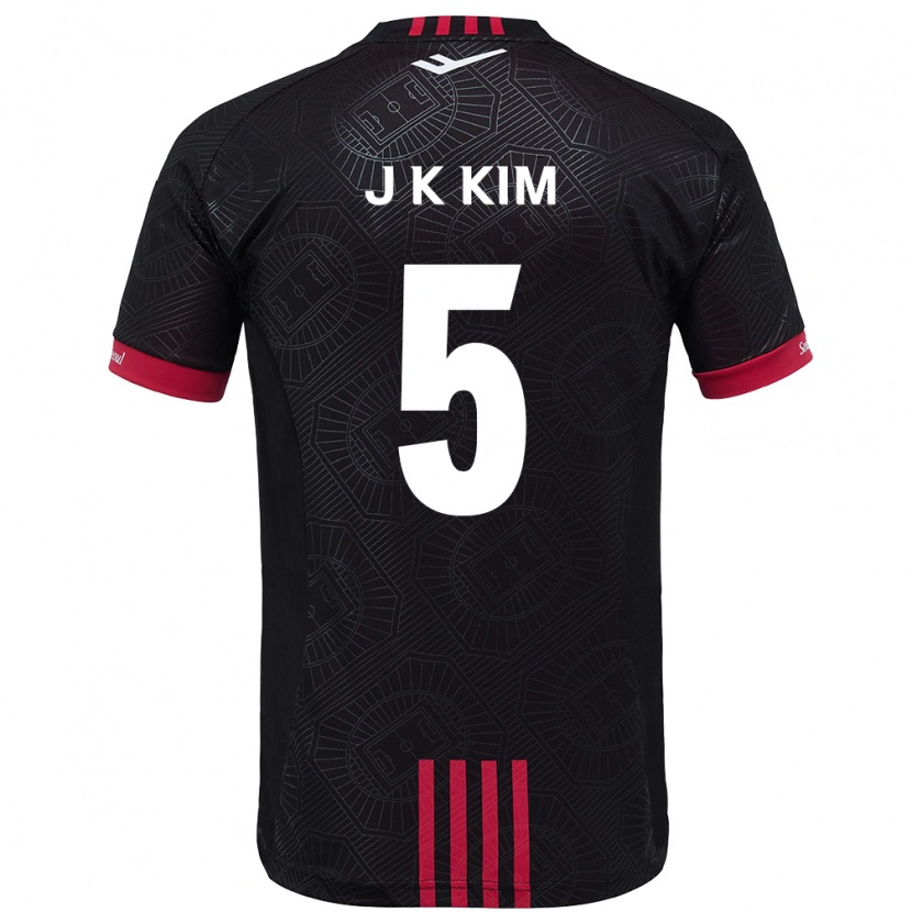 Danxen Herren Jae-Kang Kim #5 Schwarz Rot Heimtrikot Trikot 2025/26 T-Shirt Österreich