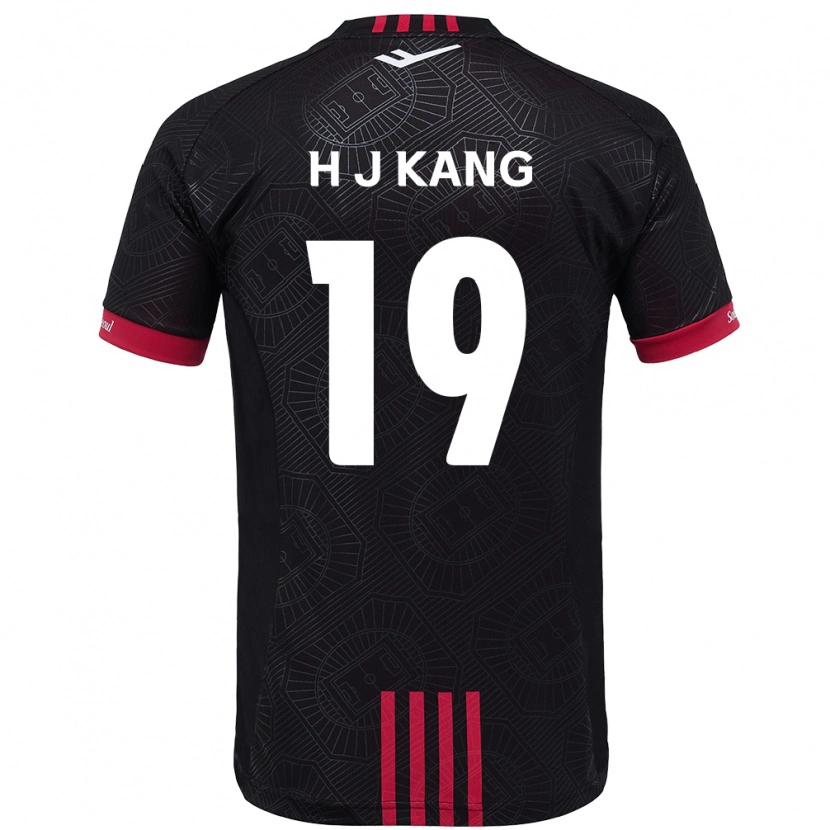 Danxen Herren Ju-Hyeok Kang #19 Schwarz Rot Heimtrikot Trikot 2025/26 T-Shirt Österreich