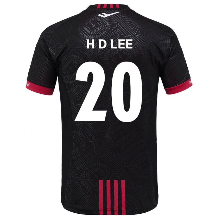Danxen Herren Han-Do Lee #20 Schwarz Rot Heimtrikot Trikot 2025/26 T-Shirt Österreich