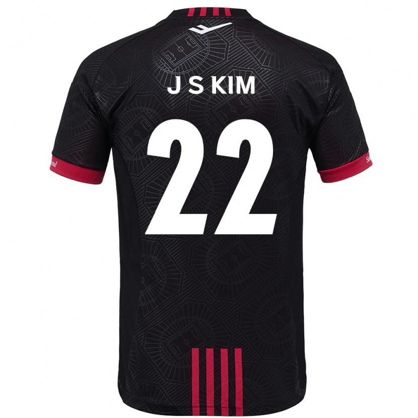Danxen Herren Jin-Su Kim #22 Schwarz Rot Heimtrikot Trikot 2025/26 T-Shirt Österreich