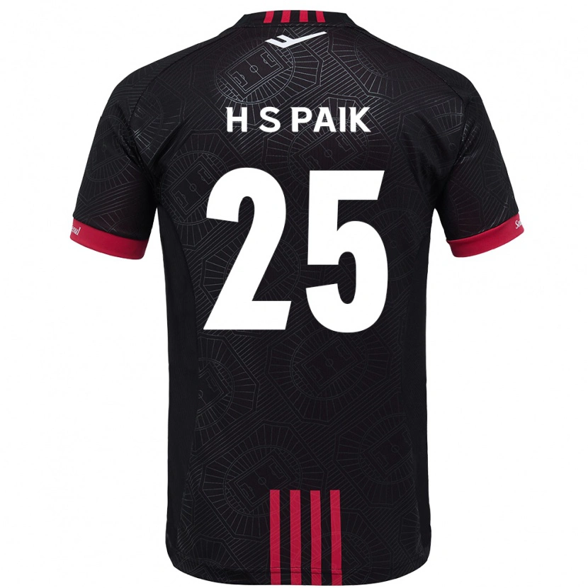 Danxen Herren Sang-Hoon Paik #25 Schwarz Rot Heimtrikot Trikot 2025/26 T-Shirt Österreich