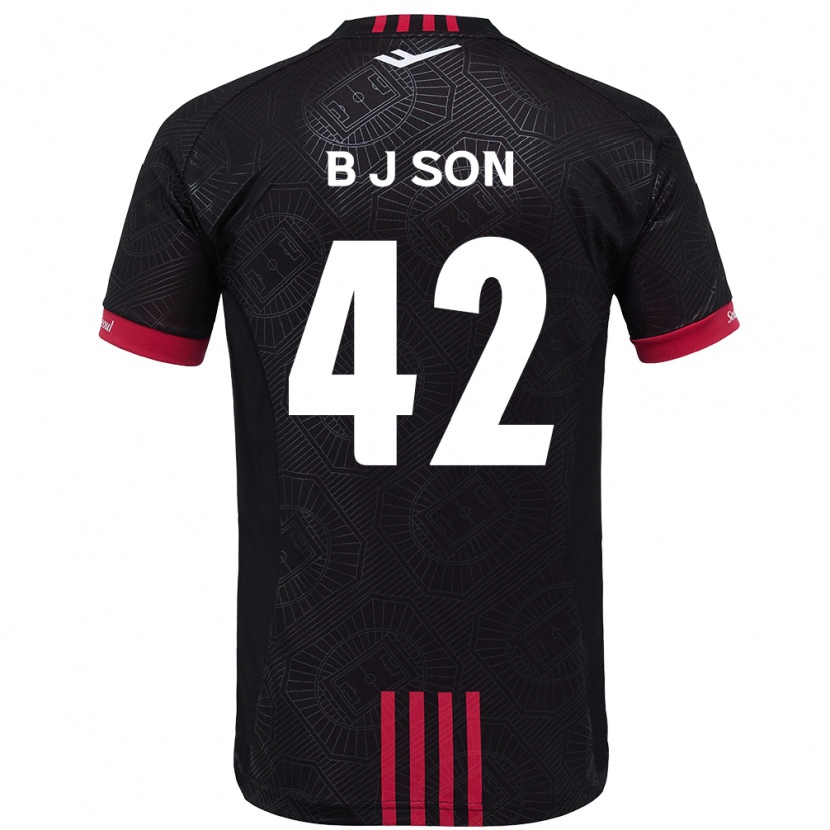 Danxen Herren Jeong-Beom Son #42 Schwarz Rot Heimtrikot Trikot 2025/26 T-Shirt Österreich