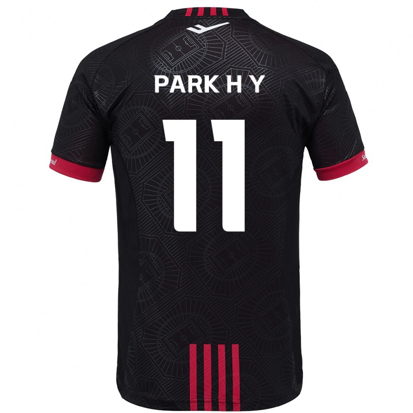 Danxen Herren Park Hee-Young #11 Schwarz Rot Heimtrikot Trikot 2025/26 T-Shirt Österreich