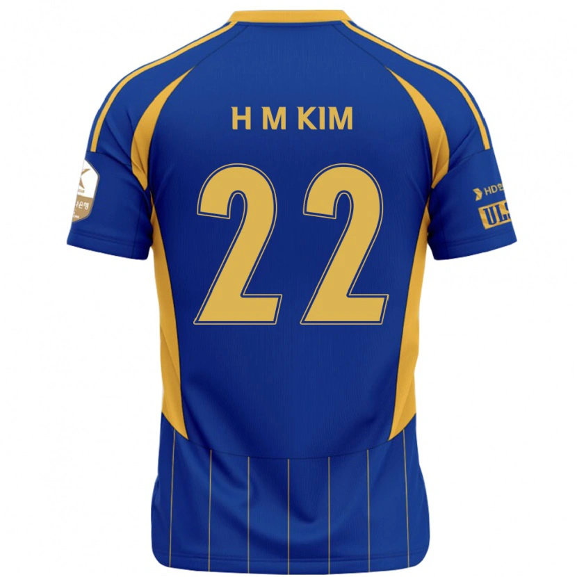 Danxen Herren Min-Hyuk Kim #22 Königsblau Gelb Heimtrikot Trikot 2025/26 T-Shirt Österreich