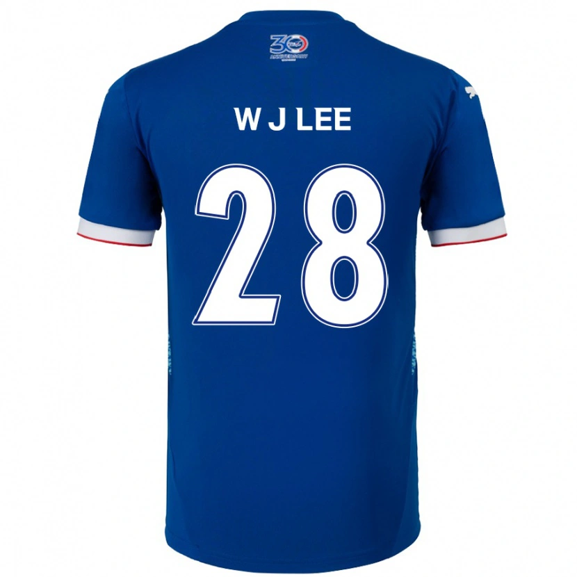 Danxen Herren Jun-Woo Lee #28 Königsblau Weiß Heimtrikot Trikot 2025/26 T-Shirt Österreich
