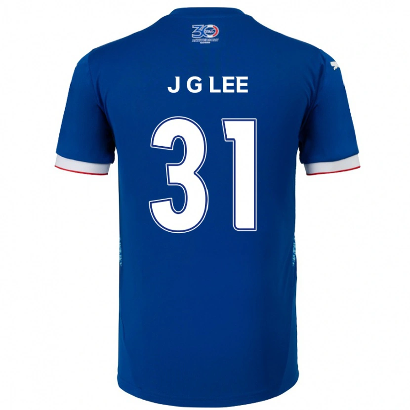 Danxen Herren Gyeong-Jun Lee #31 Königsblau Weiß Heimtrikot Trikot 2025/26 T-Shirt Österreich