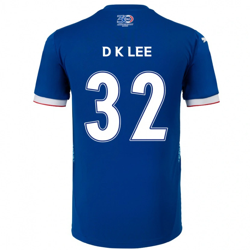 Danxen Herren Kyu-Dong Lee #32 Königsblau Weiß Heimtrikot Trikot 2025/26 T-Shirt Österreich