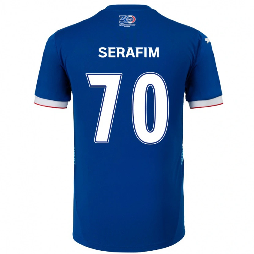 Danxen Herren Matheus Serafim #70 Königsblau Weiß Heimtrikot Trikot 2025/26 T-Shirt Österreich