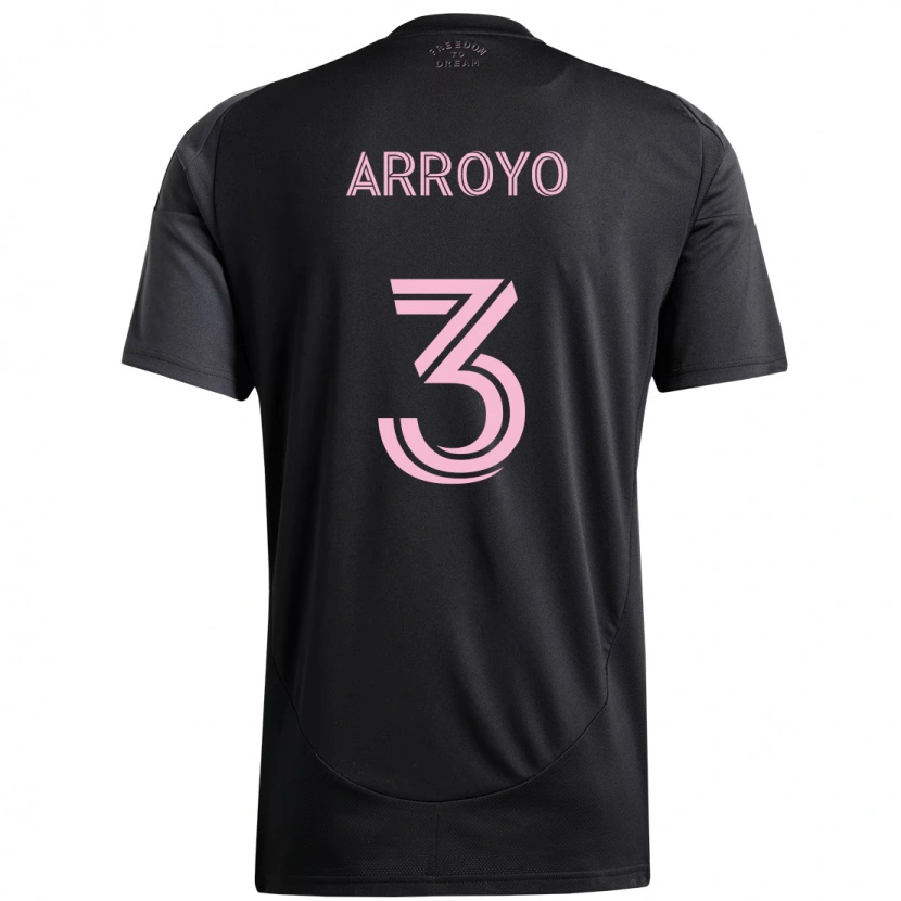 Danxen Herren Dixon Arroyo #3 Schwarz Rosa Auswärtstrikot Trikot 2025/26 T-Shirt Österreich