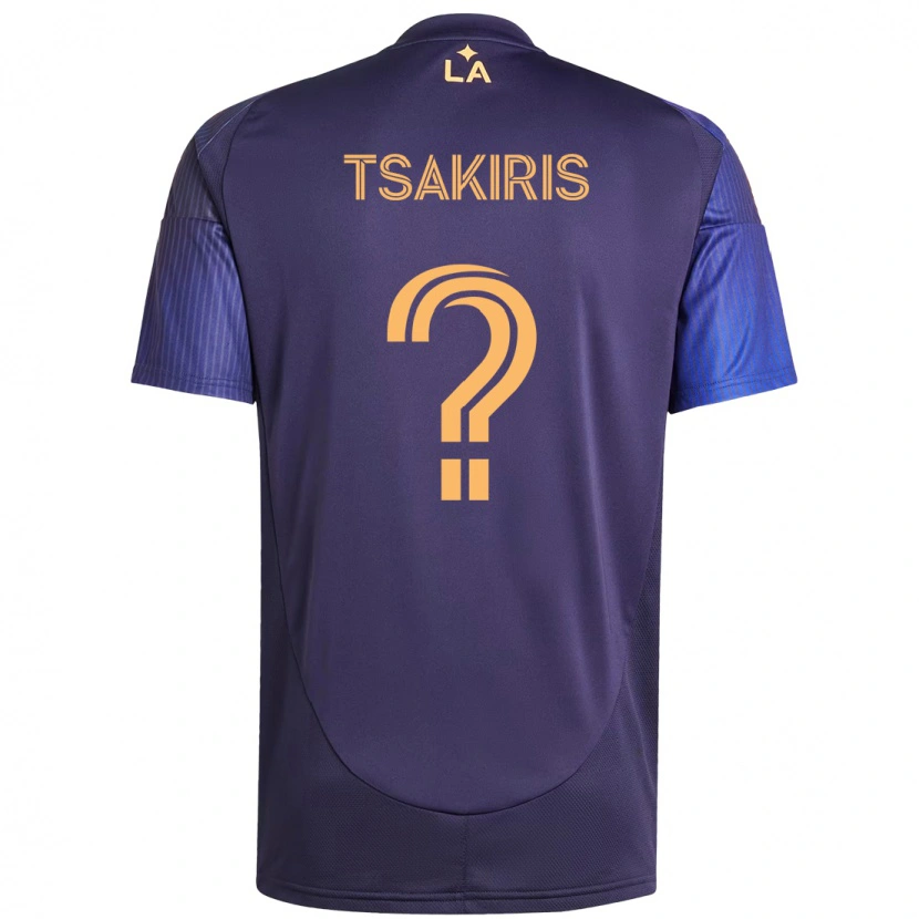 Danxen Herren Mateo Tsakiris #0 Lila Blau Auswärtstrikot Trikot 2025/26 T-Shirt Österreich