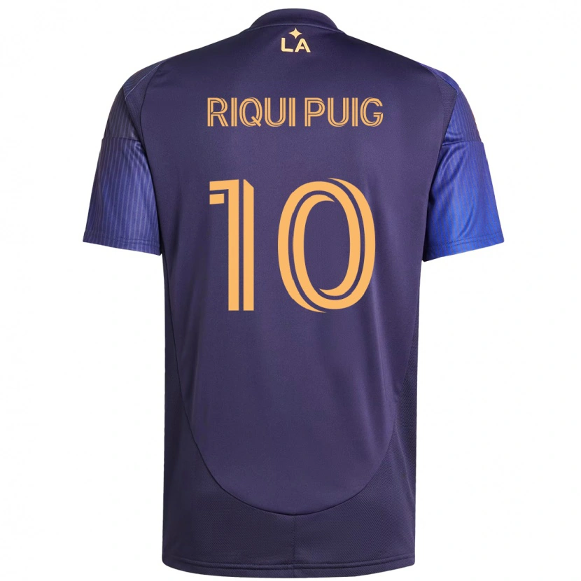 Danxen Herren Riqui Puig #10 Lila Blau Auswärtstrikot Trikot 2025/26 T-Shirt Österreich