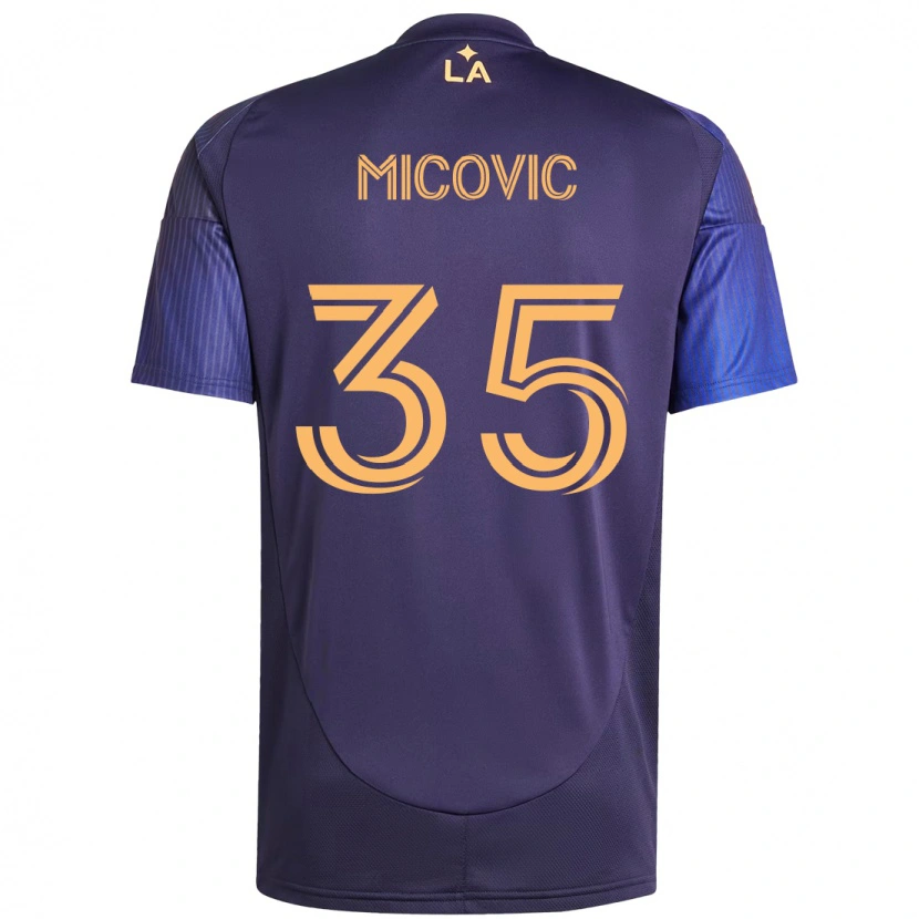 Danxen Herren Novak Micovic #35 Lila Blau Auswärtstrikot Trikot 2025/26 T-Shirt Österreich