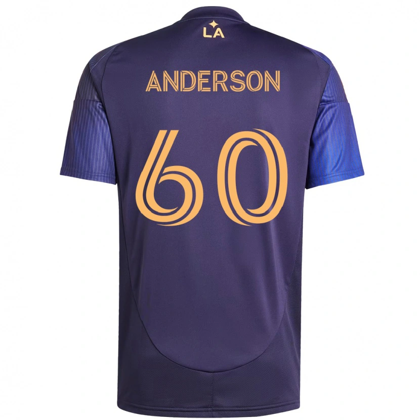 Danxen Herren Nolan Anderson #60 Lila Blau Auswärtstrikot Trikot 2025/26 T-Shirt Österreich