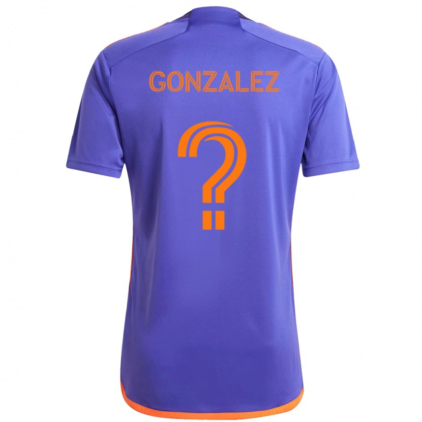 Danxen Herren Axel Gonzalez #0 Lila Orange Auswärtstrikot Trikot 2025/26 T-Shirt Österreich