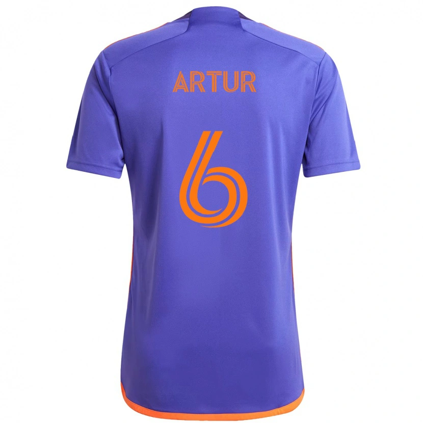 Danxen Herren Artur #6 Lila Orange Auswärtstrikot Trikot 2025/26 T-Shirt Österreich