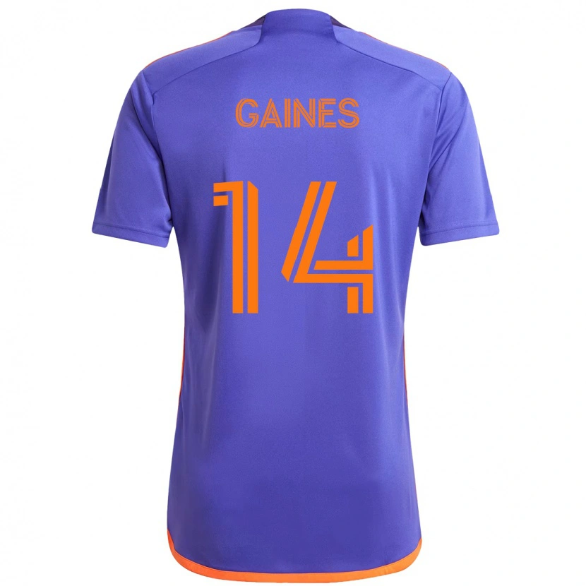 Danxen Herren Mckinze Gaines #14 Lila Orange Auswärtstrikot Trikot 2025/26 T-Shirt Österreich