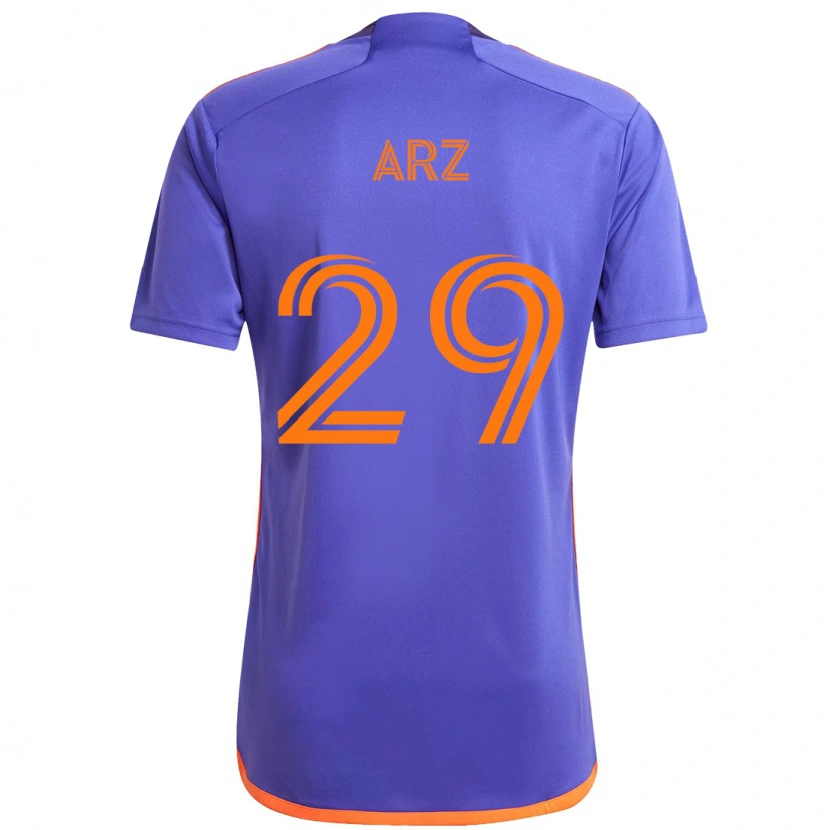 Danxen Herren Exon Arzú #29 Lila Orange Auswärtstrikot Trikot 2025/26 T-Shirt Österreich