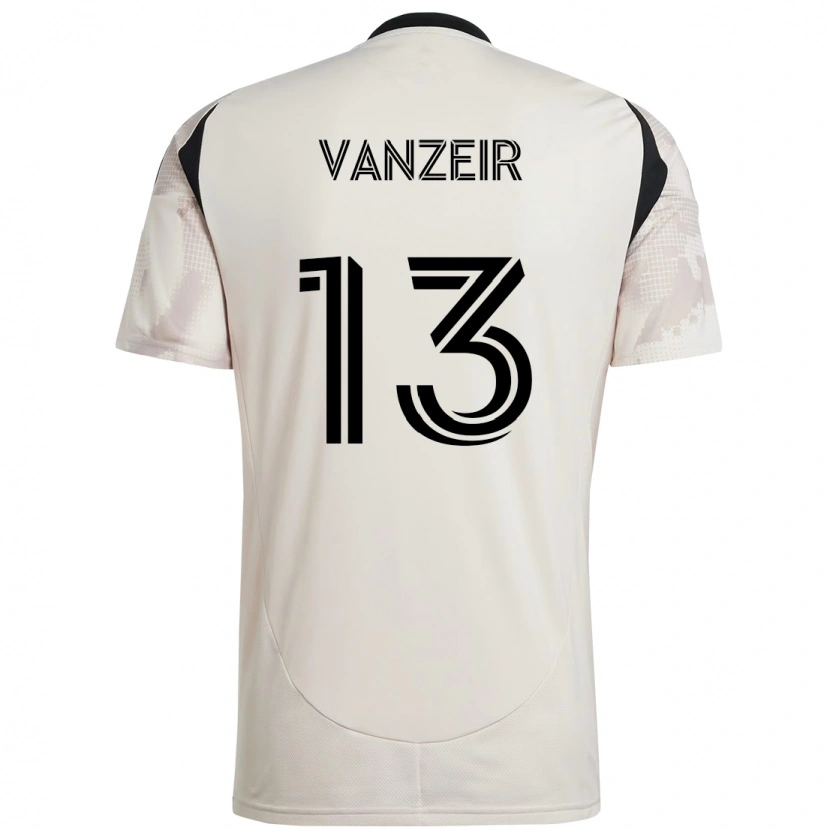 Danxen Herren Dante Vanzeir #13 Beige Schwarz Auswärtstrikot Trikot 2025/26 T-Shirt Österreich