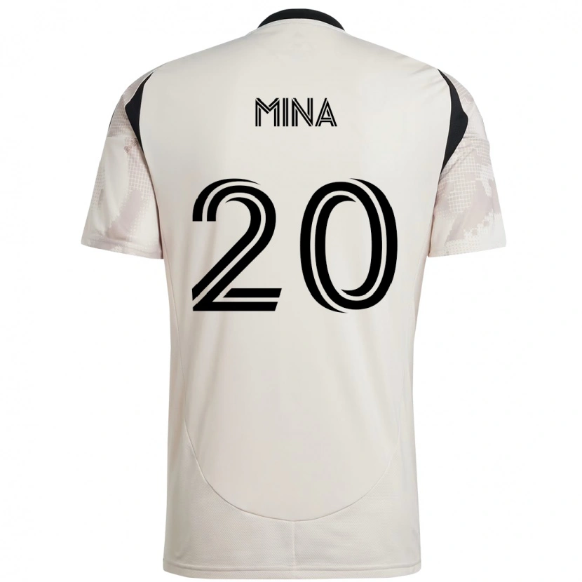 Danxen Herren Juan Mina #20 Beige Schwarz Auswärtstrikot Trikot 2025/26 T-Shirt Österreich