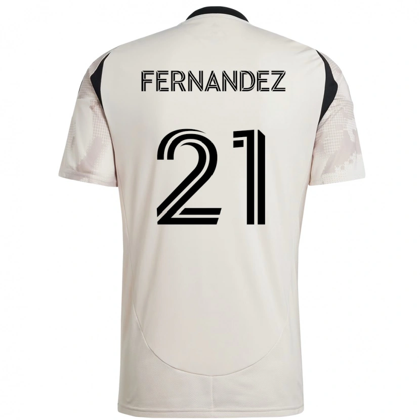 Danxen Herren Omir Fernandez #21 Beige Schwarz Auswärtstrikot Trikot 2025/26 T-Shirt Österreich