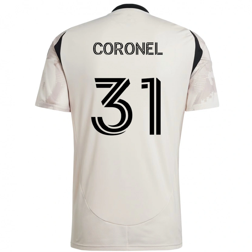 Danxen Herren Carlos Coronel #31 Beige Schwarz Auswärtstrikot Trikot 2025/26 T-Shirt Österreich