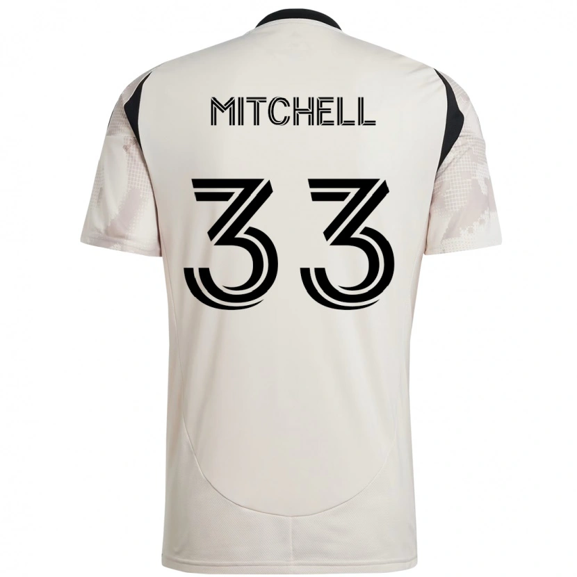 Danxen Herren Roald Mitchell #33 Beige Schwarz Auswärtstrikot Trikot 2025/26 T-Shirt Österreich