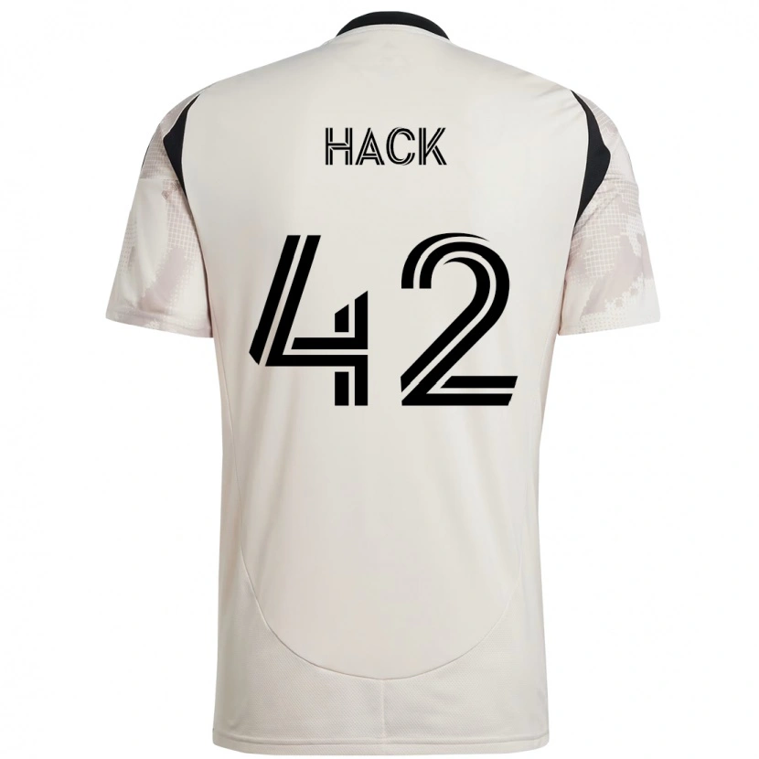 Danxen Herren Alexander Hack #42 Beige Schwarz Auswärtstrikot Trikot 2025/26 T-Shirt Österreich