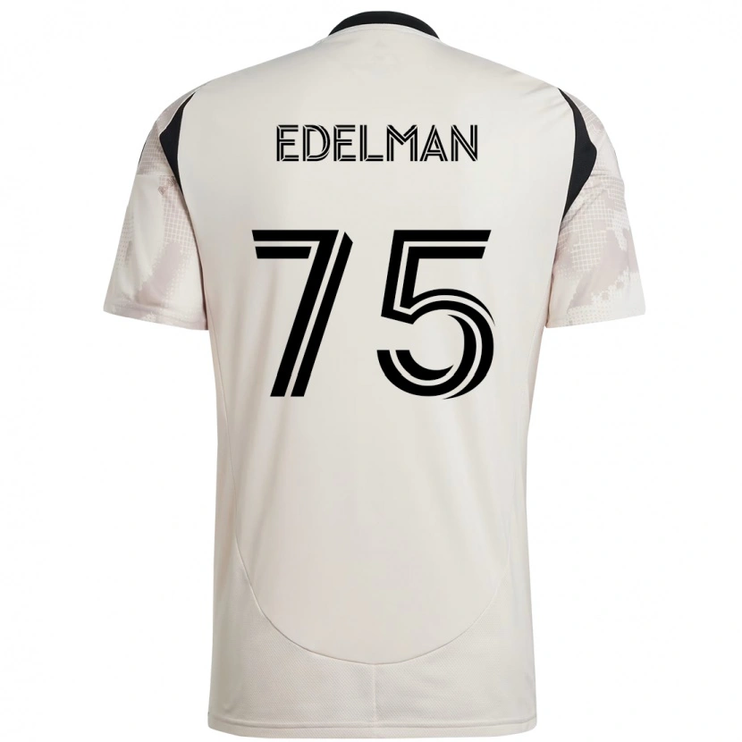 Danxen Herren Daniel Edelman #75 Beige Schwarz Auswärtstrikot Trikot 2025/26 T-Shirt Österreich