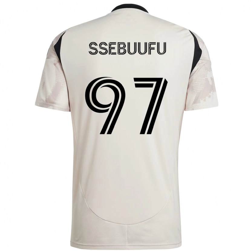 Danxen Herren Frank Ssebuufu #97 Beige Schwarz Auswärtstrikot Trikot 2025/26 T-Shirt Österreich