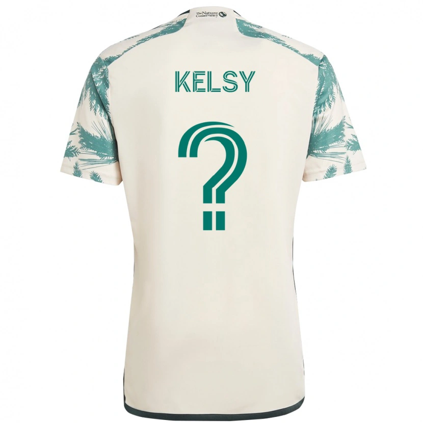 Danxen Herren Kevin Kelsy #0 Beige Grün Auswärtstrikot Trikot 2025/26 T-Shirt Österreich