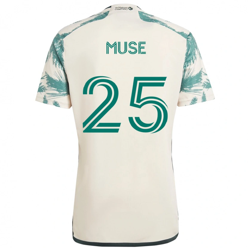 Danxen Herren Trey Muse #25 Beige Grün Auswärtstrikot Trikot 2025/26 T-Shirt Österreich